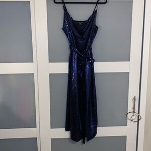 City Chic Blue Sequin Dress